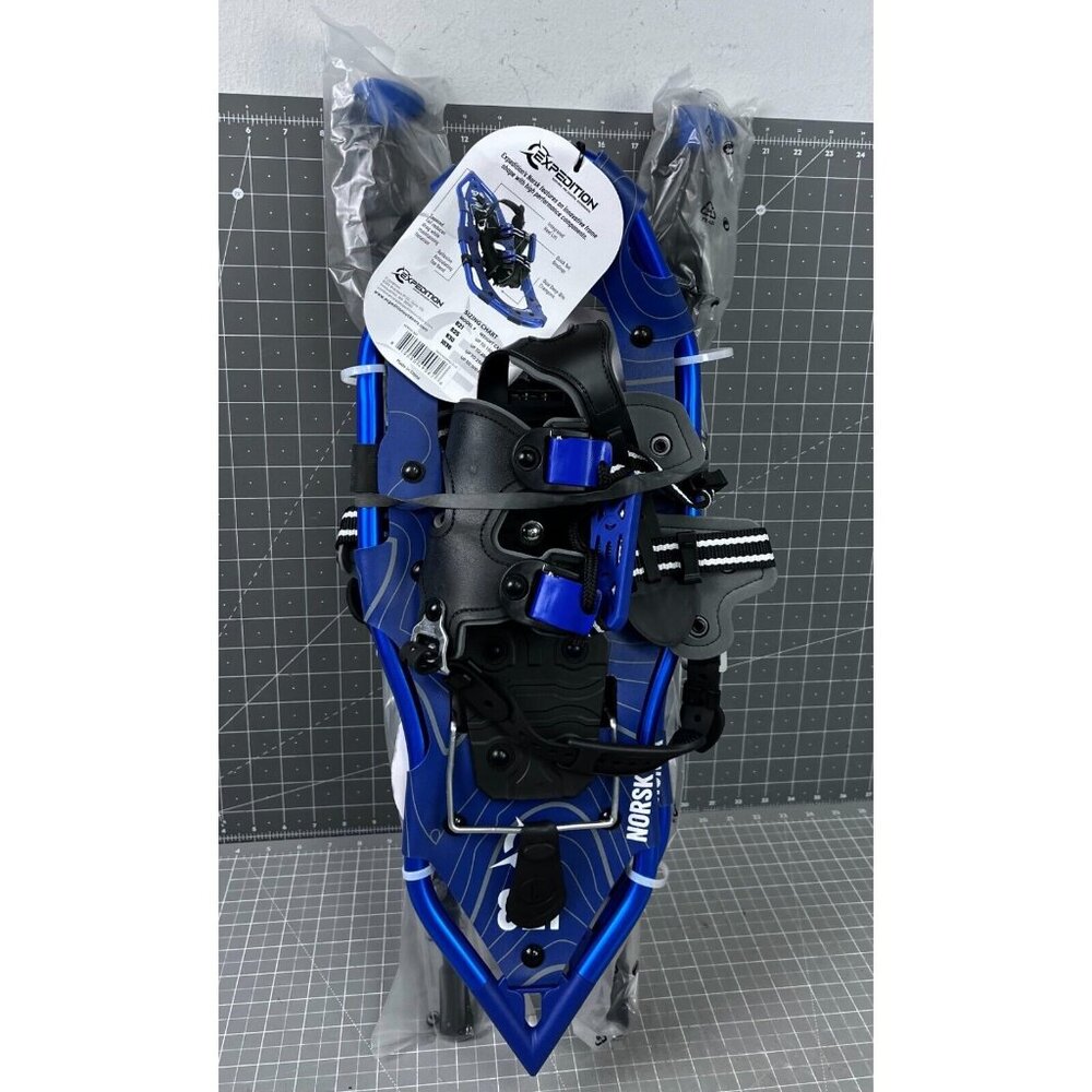 NORSK Ligthweight Aluminum Frame Snowshoe Kit Model 821 21" 150 Pound BLUE NEW - Picture 1 of 11